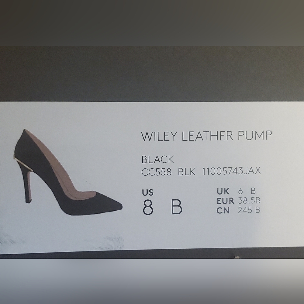 Size 8 - Wiley Signature Pumps by Coach!Black/Gold accents - Picture 2 of 5